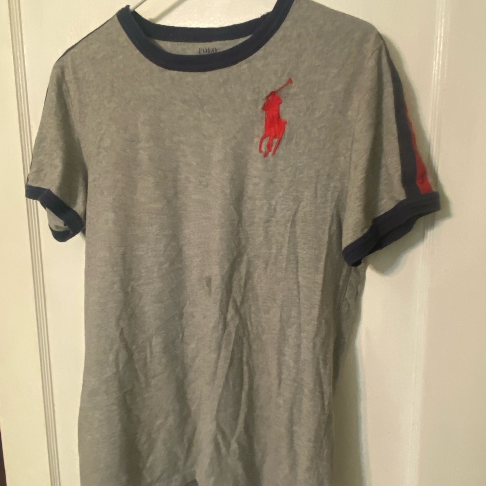 Grey polo shirt
